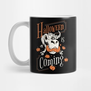 Halloween is Coming Dino Tee Happy Halloween Mug